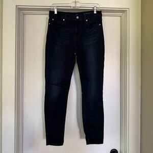 7 for All Mankind High Waist Ankle Skinny Sz 30
